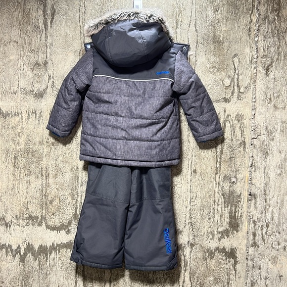 Oshkosh toddler 2 piece snowsuit gray 24M - Picture 4 of 12